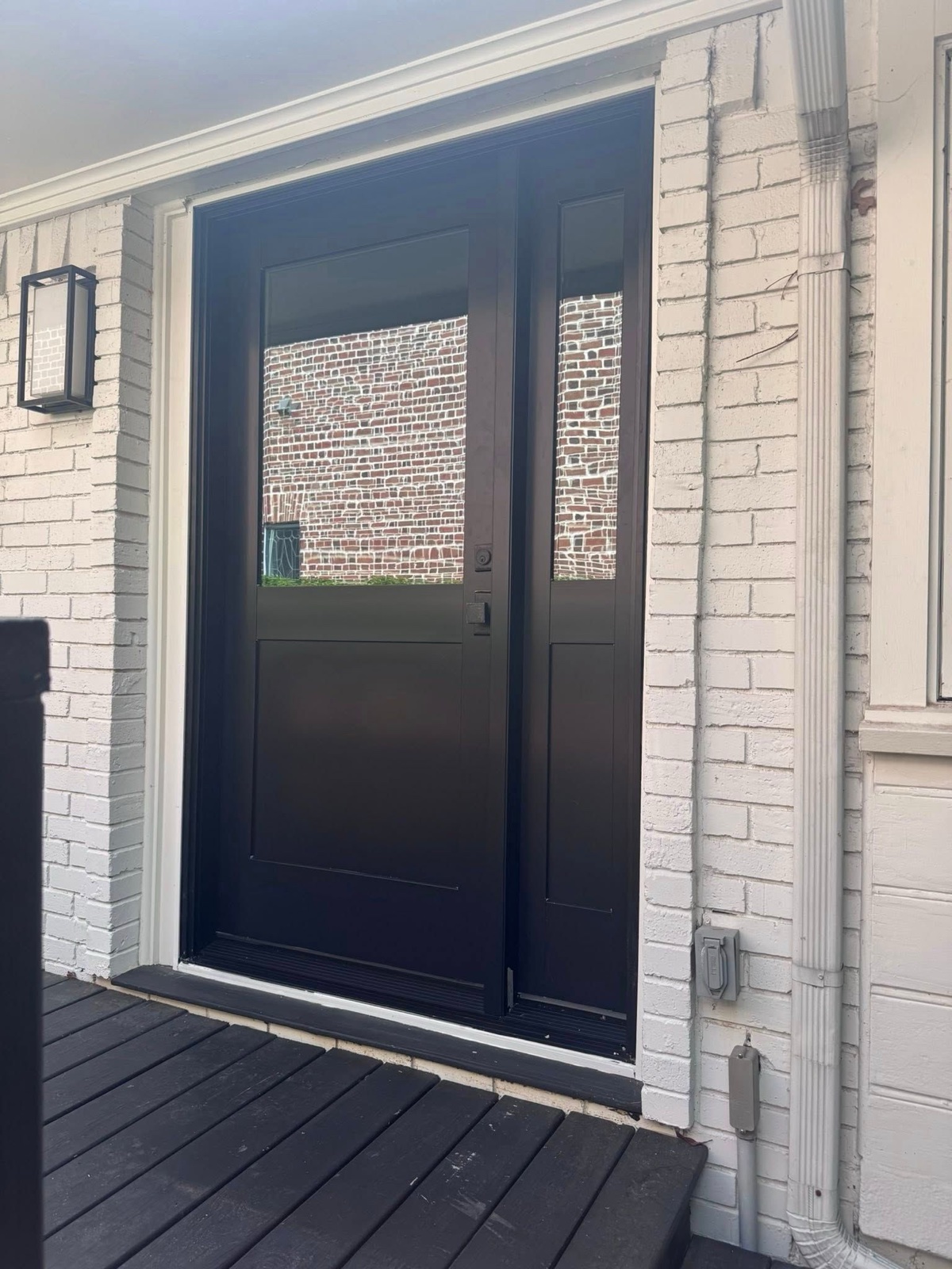 Black entry door