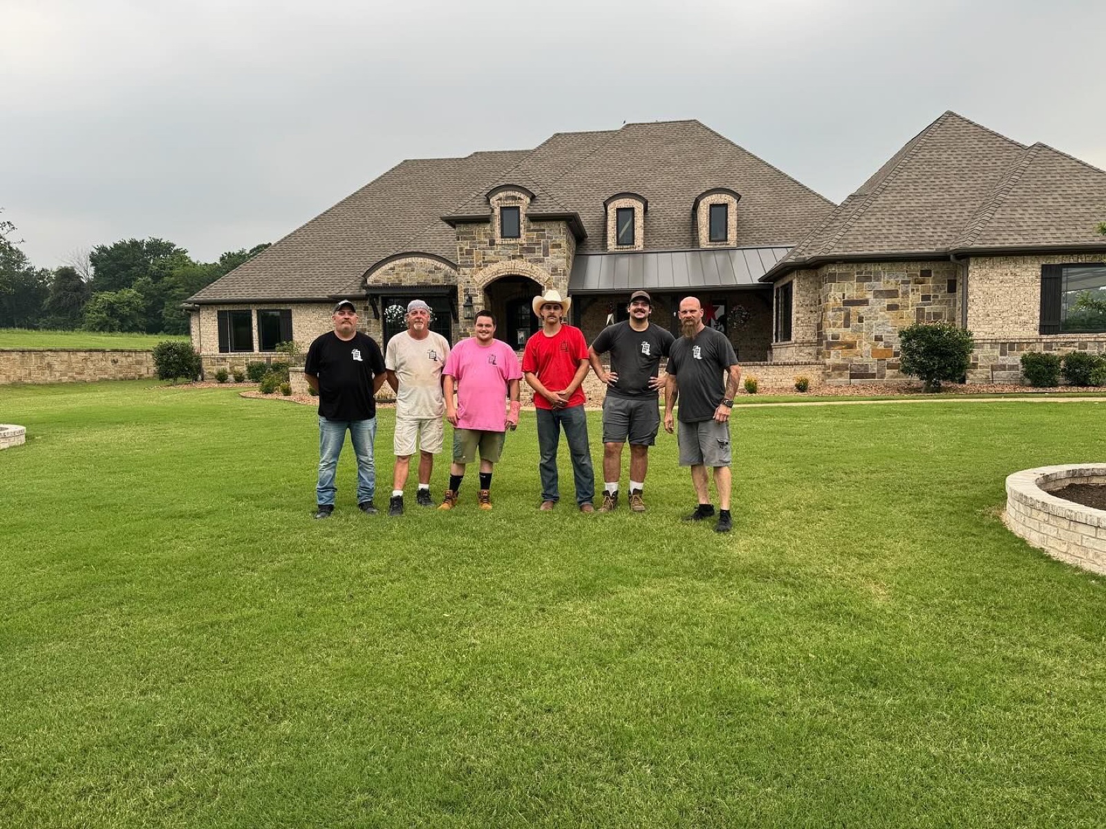 A Renegade Windows crew outside a completed home